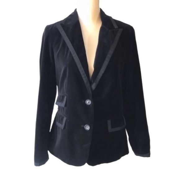 George Jackets & Blazers - George Black Velvet Blazer